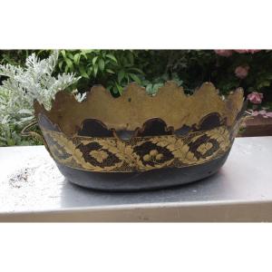 One Of 19th Century Lacquered Sheet Glass Canopies