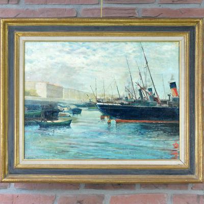 Oil On Canvas Alphonse Perron