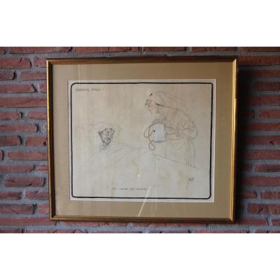 Poster By Jean Michel Liebaux Says "mich" (1881-1923)