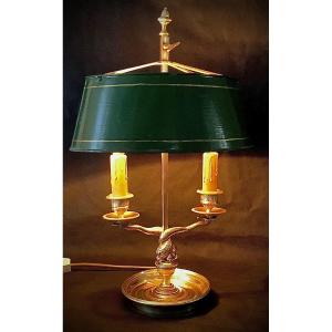 Bouillotte Lamp With Dolphins Louis XVI Style