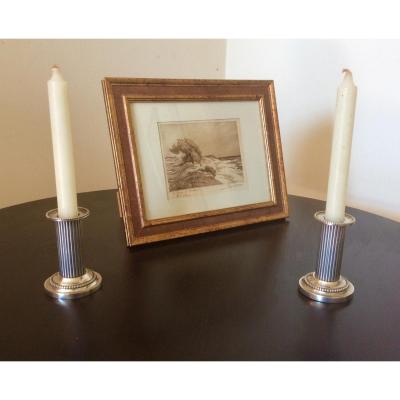 Pair Of Candlesticks Of Toilet