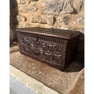 Wooden Box, Folk Art 18th Century