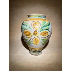 Caltagirone Majolica Vase - 19th Century 