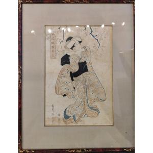 Japanese Print By Kikugawa Eizan