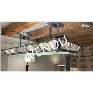 Petitot Art Deco Chandelier