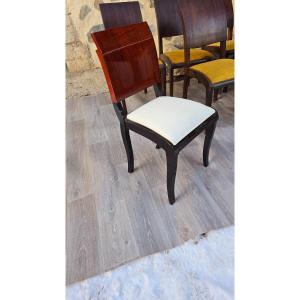 Art Deco Chairs In Indian Rosewood 