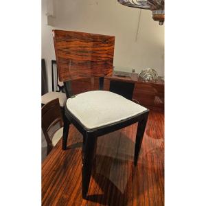 Six Art Deco Chairs In Rio Rosewood