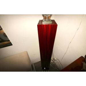 Art Deco Column In Indian Rosewood 