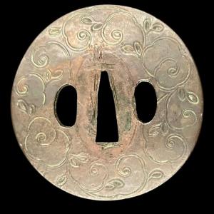 Iron Tsuba Decorated With Karakusa Japan Edo Period (17th – 19th Century)