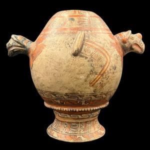 Large Condor-headed Vase Nicoya Culture Guanacaste Region Costa Rica