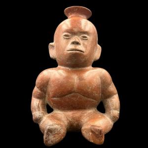 Large Figure Earthenware, Colima Culture Mexico