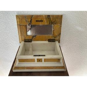 19th Century Marble Box From The Grand Tour.