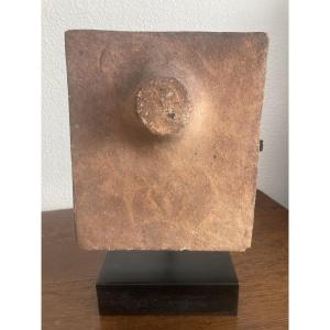 Georges Jouve Refractory Clay Tile With Nipple Decor.