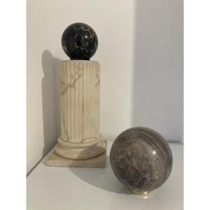 Two Marble Balls
