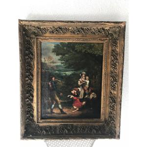 Oil On Canvas Late XVIIIth Beginning XIXth Century.