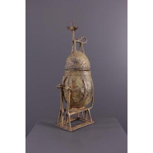 African Tribal Art - Dogon Bronze Urn