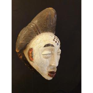 Punu (gabon) - Masque De Femme - 29 Cm