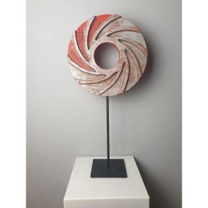 Decorative Wooden Wheel - 33 Cm