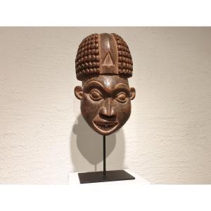 Bamiléké (cameroon) - Large Helmet Mask - H 45 Cm