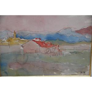 Louis Valtat Watercolor Drawing