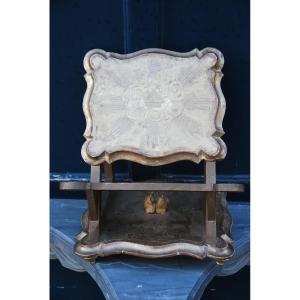 Lectern In Golden Wood Louis XV Style
