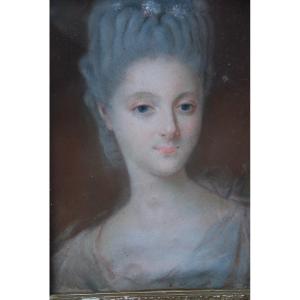 Small Pastel, Portrait Of Woman XVIII