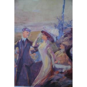 Watercolor Air Show Early XX