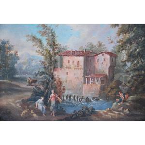 Country Landscape Oil On Canvas XVIII