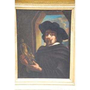 Grad Portrait D Un Collectionneur Hollande Style XVII