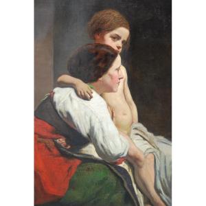 The Mother And Her Child, Oil On Canvas XIX