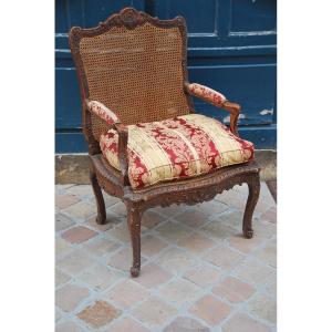 Rare Fire Corner Armchair From Regency XVIII Period