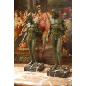 Two Large Statues Of Greek Warriors From The Riace After Antiquity