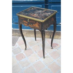 Small Louis XV Period Table, Chinese Decor XVIII