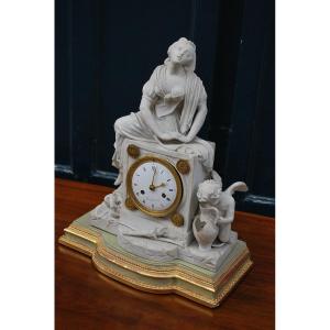 Biscuit Clock: The Broken Jug Late 18th Century