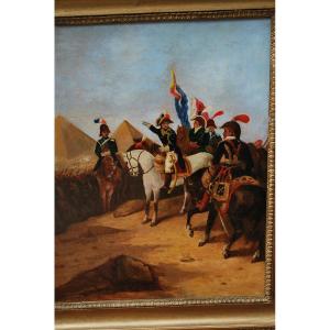 Napoleon, Oil On Canvas, Egyptian Campaign, XIX School 