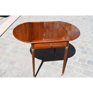 Rare Mahogany Table Stamped Canabas XVIII