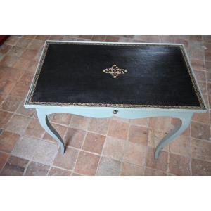 Charming Small Louis XV Painted Wood Center Table