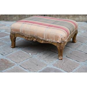 Small Louis XV Style Carved Wooden Stool