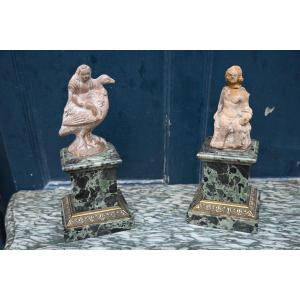 Pair Of 19th Century Marble Plinths