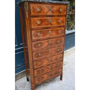 Louis XVI Period Veneer Wood Secretary Weekly