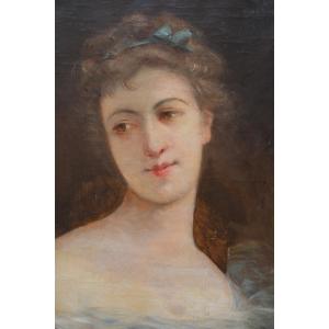 Portrait Of A Woman Circa 1900, Oil