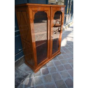 Louis XIV Period Low Display Cabinet Or Bookcase, Follower Of The Axe