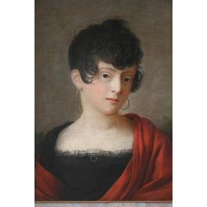 Portrait Of A Woman From The 19th Empire Period, Follower Of Prud'hon