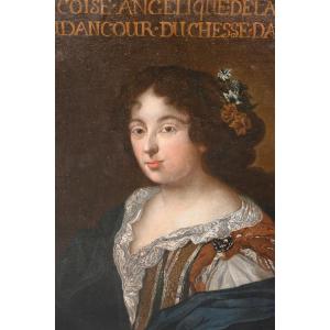 Portrait Of The Duchess Of Aumont, Canvas Circa 1700