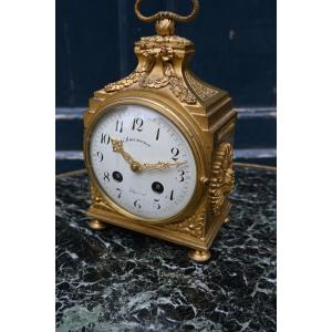 Louis XVI Period Bronze Officer's Clock, Late 18th Century