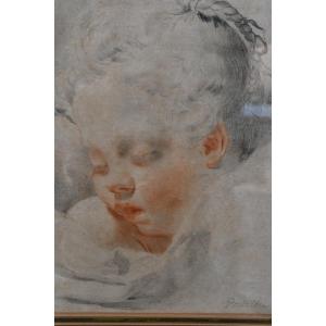 Drawing XVIII, Head Of A Sleeping Child