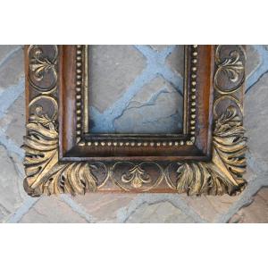 Carved Oak Frame, Fleur-de-lis Motif