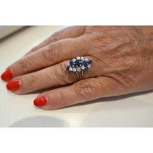 Sapphire And Diamond Ring Circa 1970