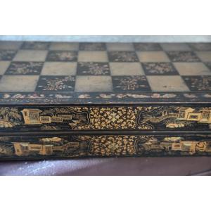 19th-century Lacquered Jacquet Box From China Or Canton