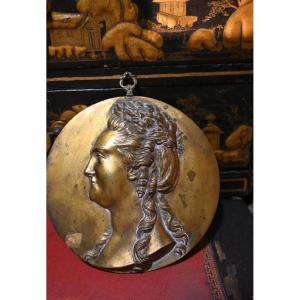 Catherine II Of Russia Bronze Medallion, 18th Century